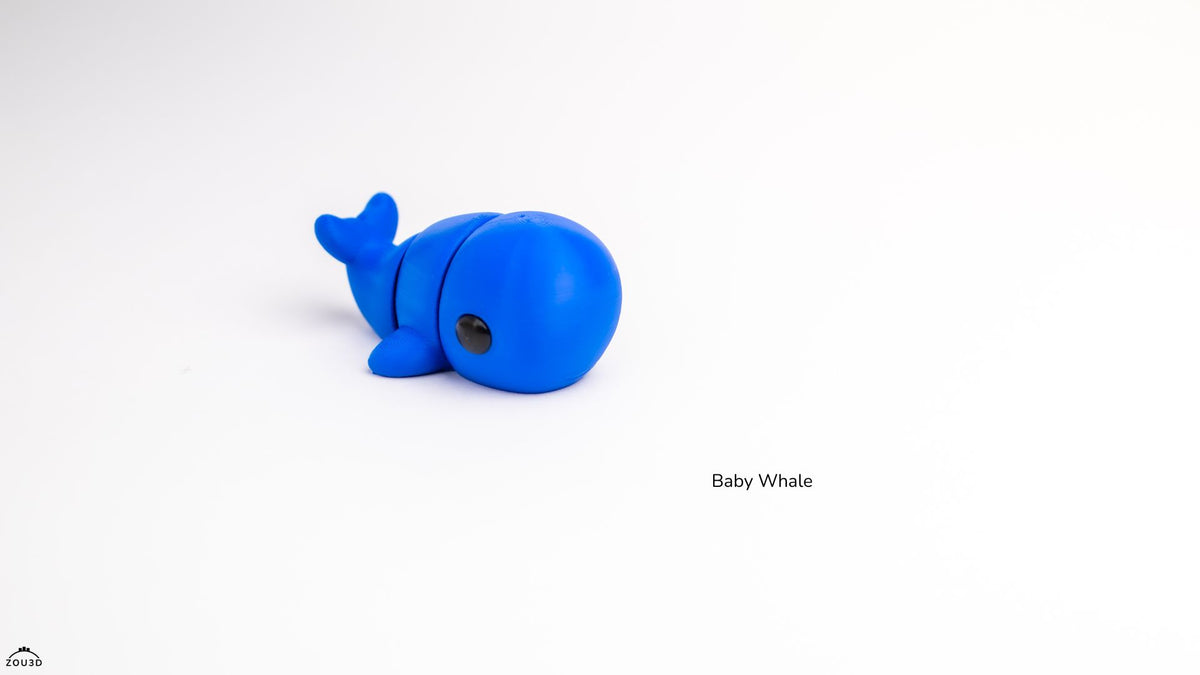 Baby Whale - 3D printed collectible figure by ZOU3D, view 5