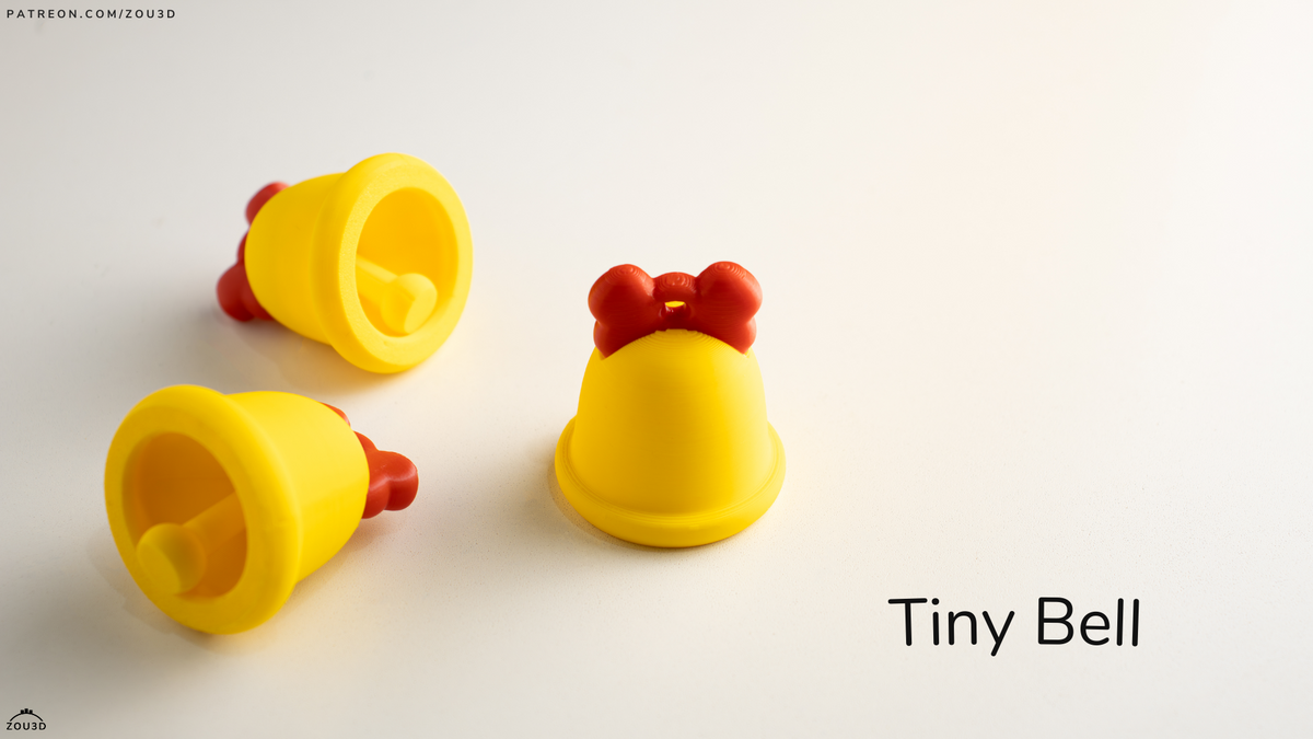 Tiny Bell - Christmas Baby Figures 5-Piece Set, 3D printed by SquigglePrintz, design by ZOU3D