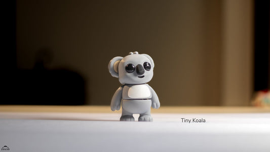 Tiny Koala - 3D printed collectible figure by ZOU3D, view 2
