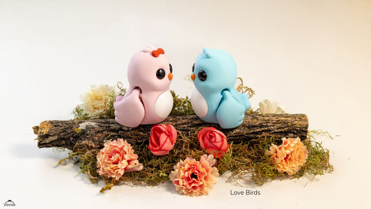 Love Birds - 3D printed collectible figure by ZOU3D, view 2