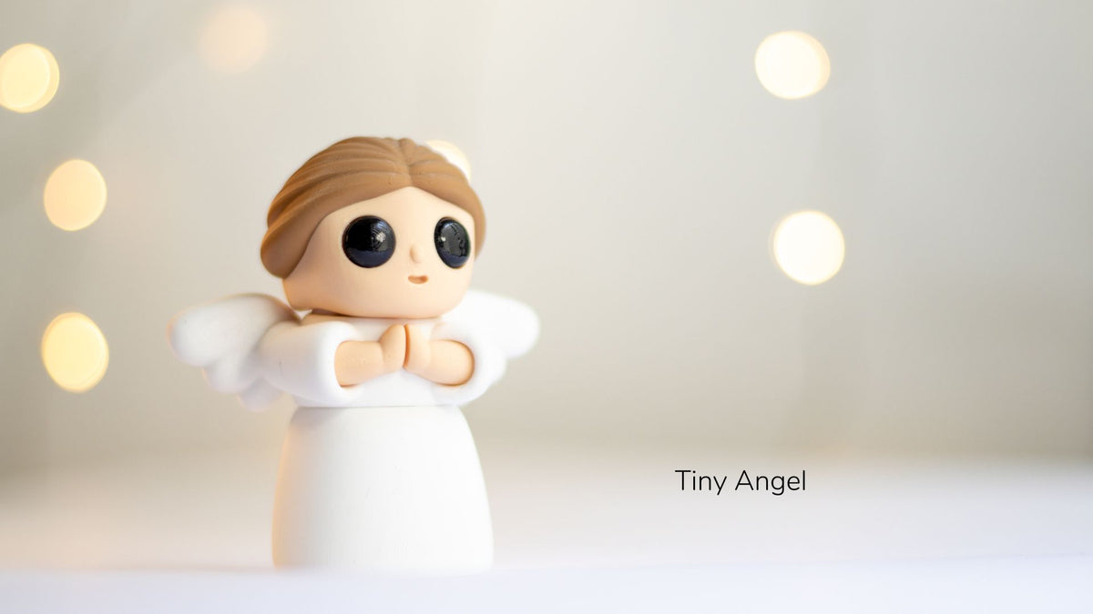 Tiny Angel - 3D printed collectible figure by ZOU3D, view 3