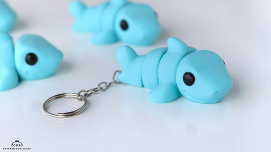 Tiny Baby Shark - 3D printed collectible figure by ZOU3D, view 2