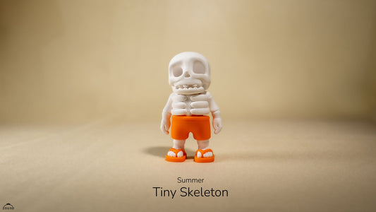 Summer Tiny Skeleton - 3D printed collectible figure by ZOU3D, view 2