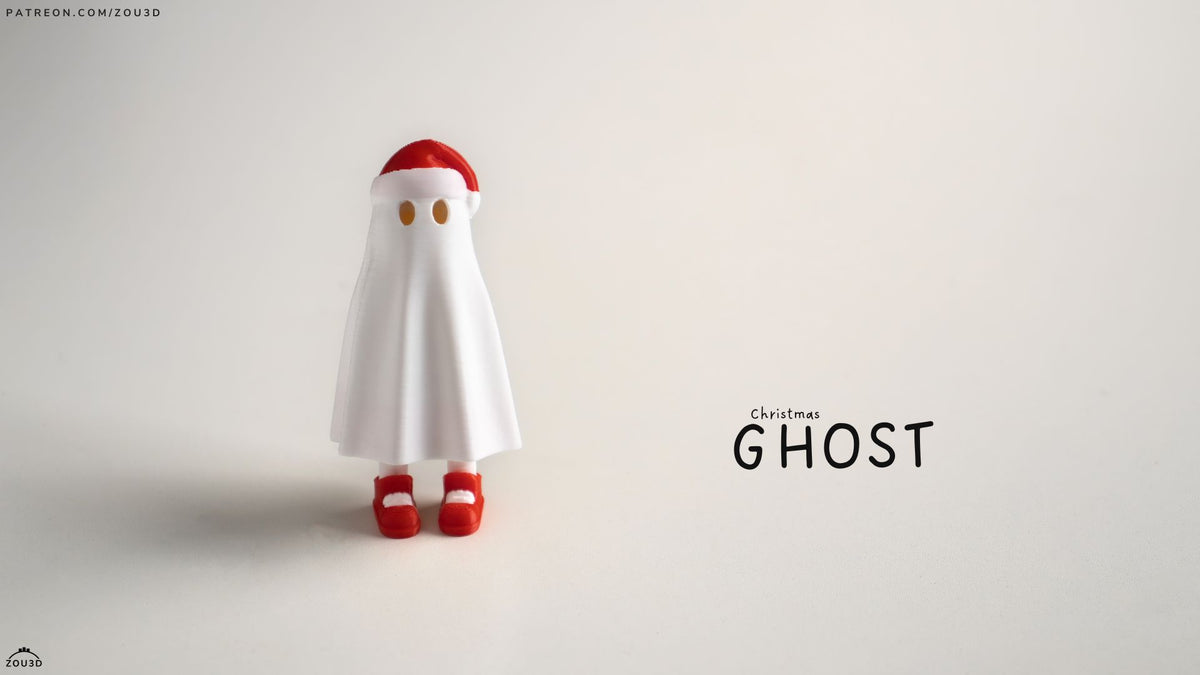 Christmas Zou Ghost - 3D printed collectible figure by ZOU3D, view 2