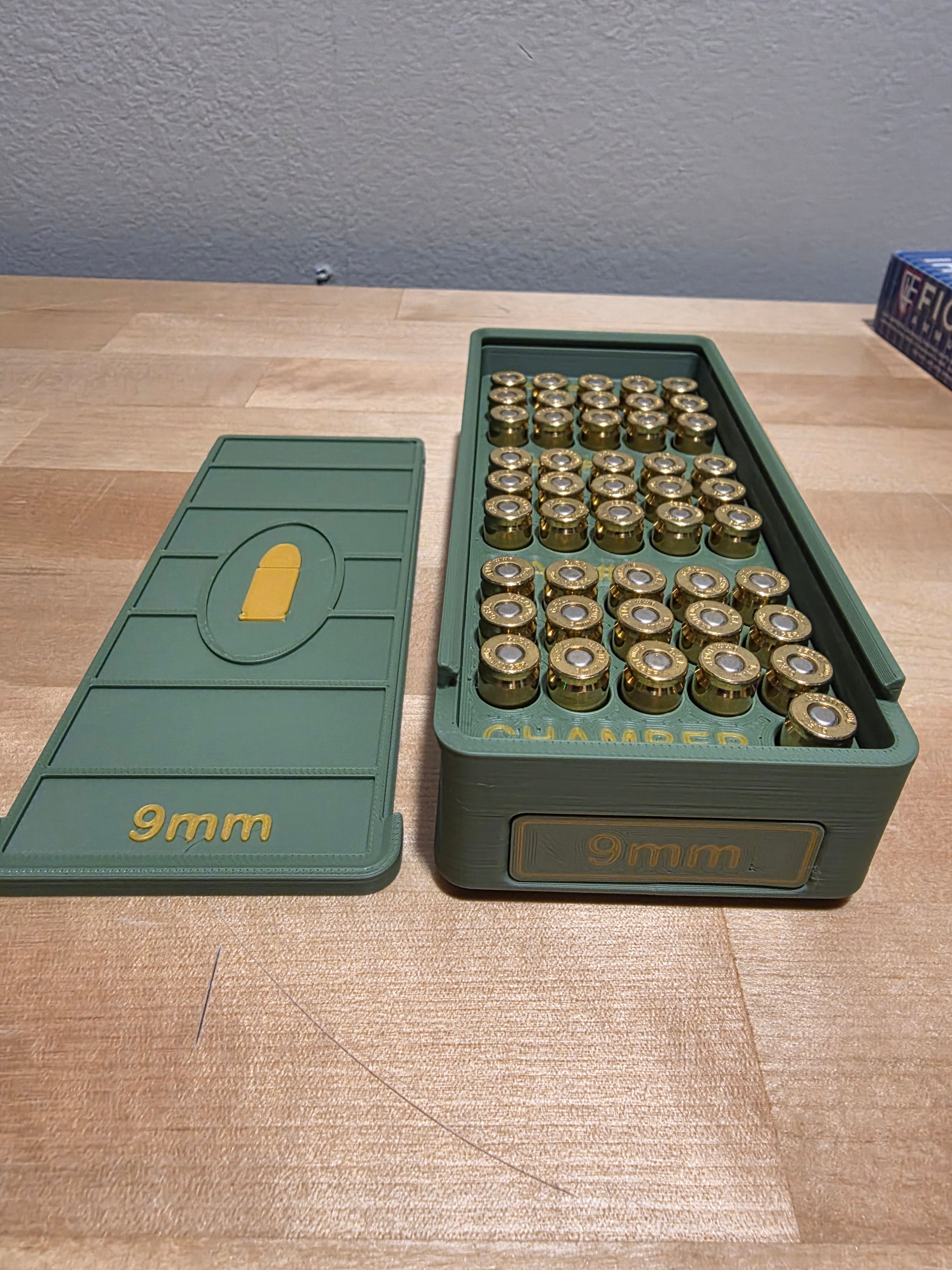 9mm Ammo Storage Box – 46-Round Triple-Mag Organizer (Gen 3 Stackable)