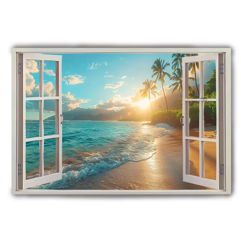 Sunset Beach Canvas Art