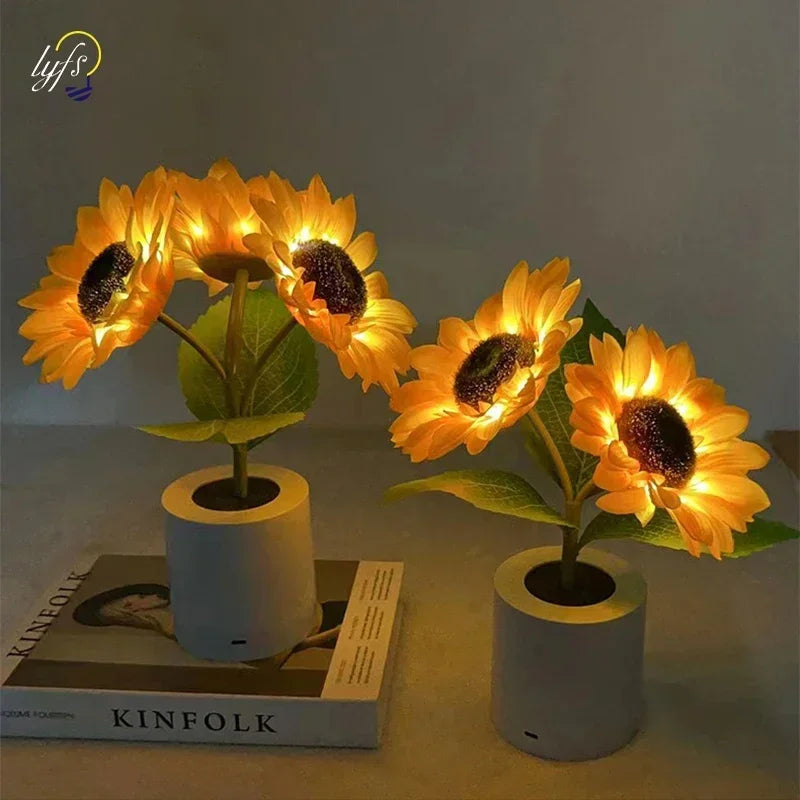 3 LED Sunflower Night Light