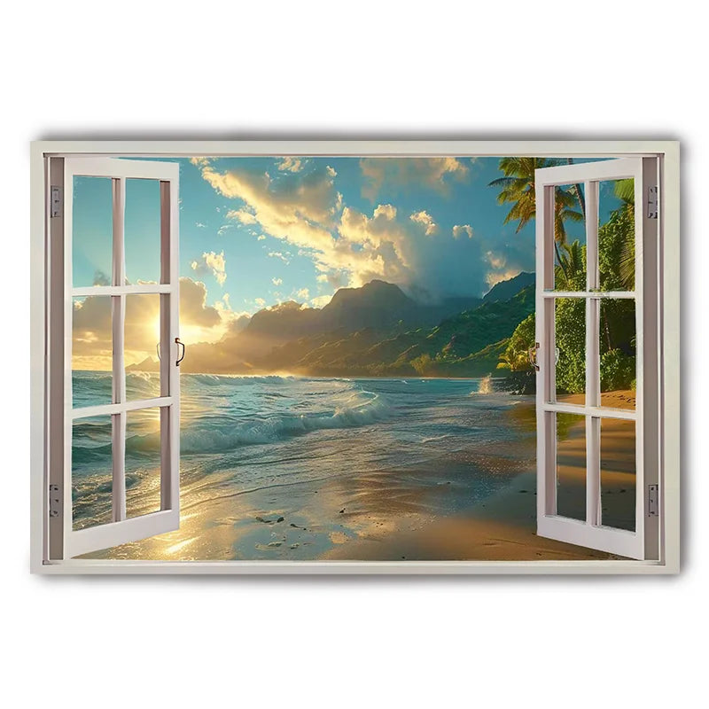Sunset Beach Canvas Art