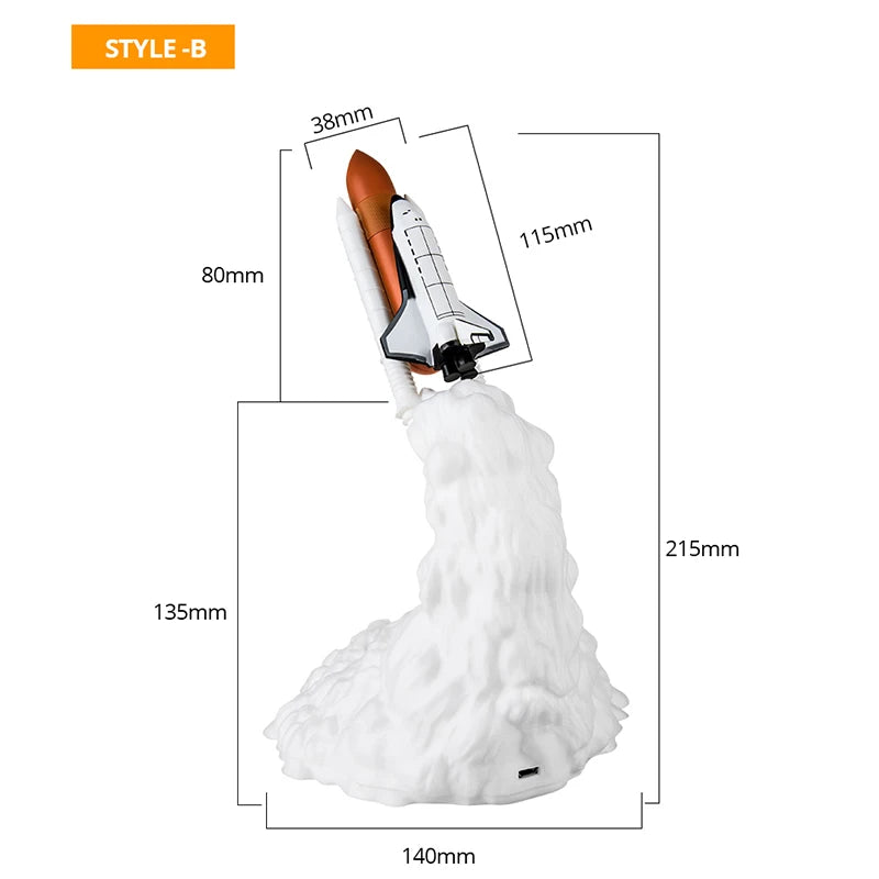 Space Shuttle LED Lamp