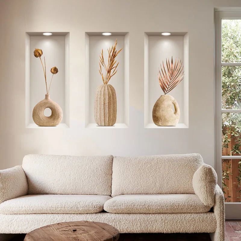 3D Plant Wall Stickers