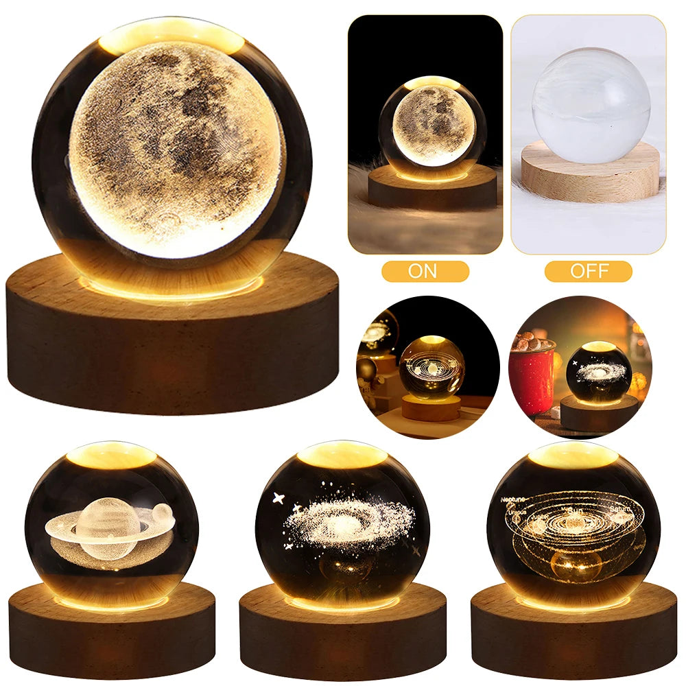 Galaxy Crystal Ball Lamp
