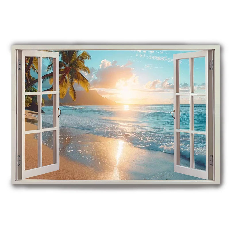 Sunset Beach Canvas Art