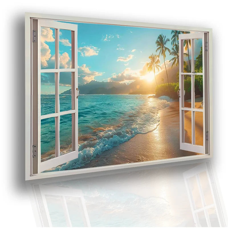 Sunset Beach Canvas Art