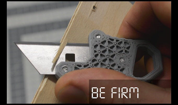 EDGE - 3D printed fixed blade utility knife