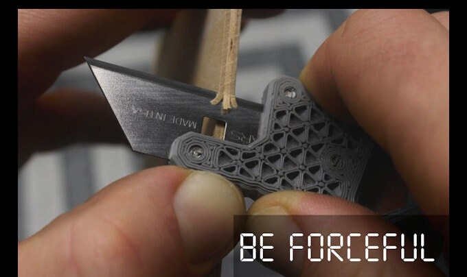 EDGE - 3D printed fixed blade utility knife