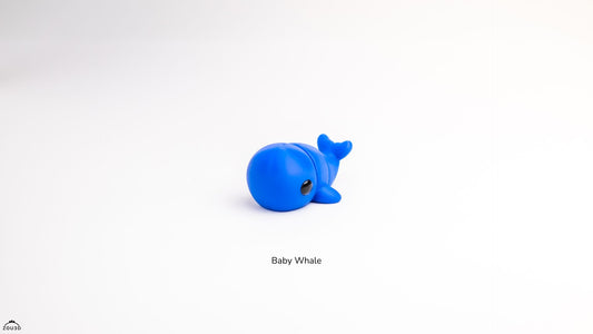 Baby Whale - 3D printed collectible figure by ZOU3D, view 2