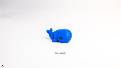 Baby Whale - 3D printed collectible figure by ZOU3D, view 3