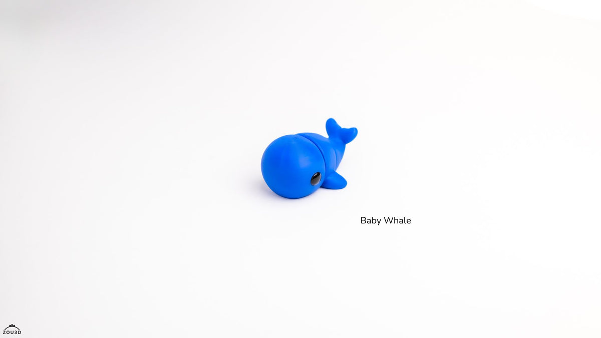 Baby Whale - 3D printed collectible figure by ZOU3D, view 4
