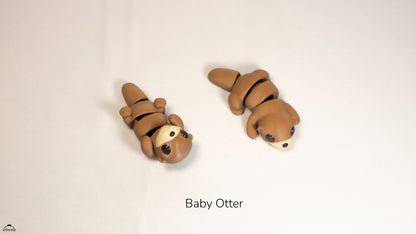 Baby Otter Figure - 3D printed collectible figure, design by ZOU3D