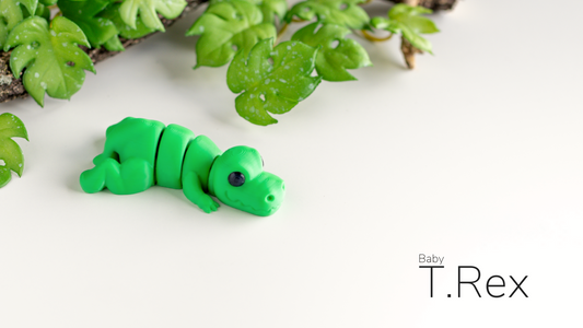Baby T-Rex - 3D printed collectible figure by ZOU3D, view 2