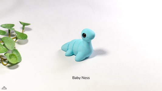 Baby Ness Dragon Figure - 3D printed collectible figure, design by ZOU3D