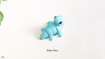 Baby Ness Dragon - 3D printed collectible figure by ZOU3D, view 3