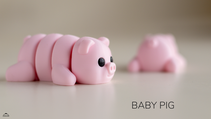 ZOU3D Legacy Baby Pig - 3D printed collectible figure by ZOU3D, view 2