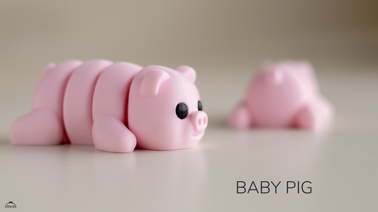 ZOU3D Legacy Baby Pig - 3D printed collectible figure by ZOU3D, view 2