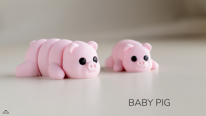 ZOU3D Legacy Baby Pig - 3D printed collectible figure by ZOU3D, view 3
