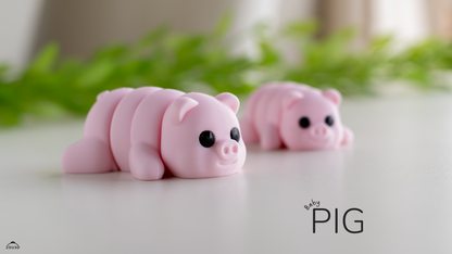 ZOU3D Legacy Baby Pig - 3D printed collectible figure by ZOU3D, view 4