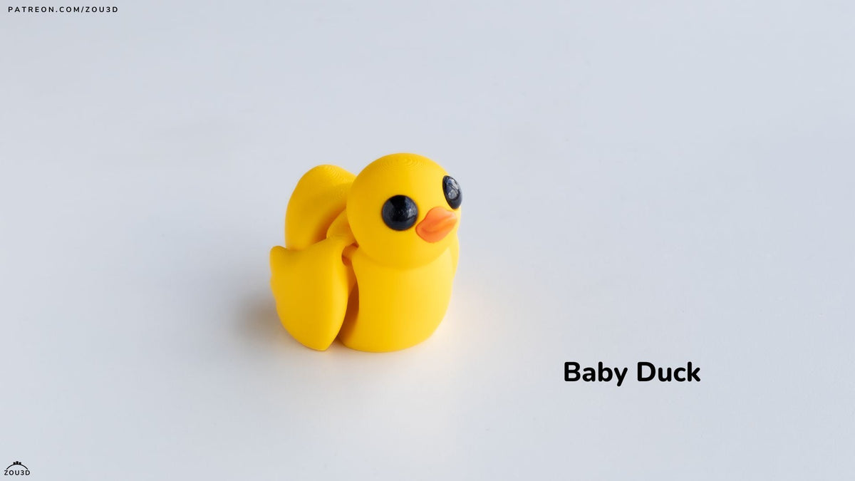 Baby Duck - Farm Baby Figures 5-Piece Set, 3D printed by SquigglePrintz, design by ZOU3D