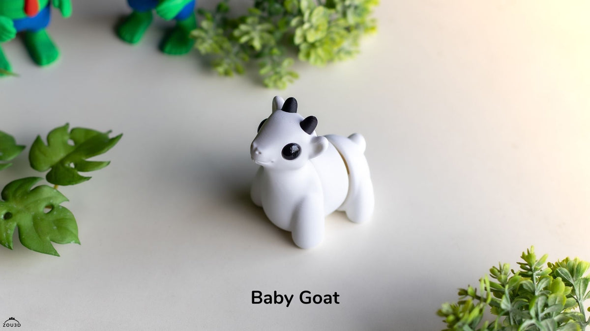 Baby Goat - Farm Baby Figures 5-Piece Set, 3D printed by SquigglePrintz, design by ZOU3D