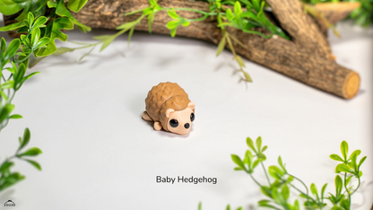 Baby Hedgehog - Woodland Baby Figures 5-Piece Set, 3D printed by SquigglePrintz, design by ZOU3D