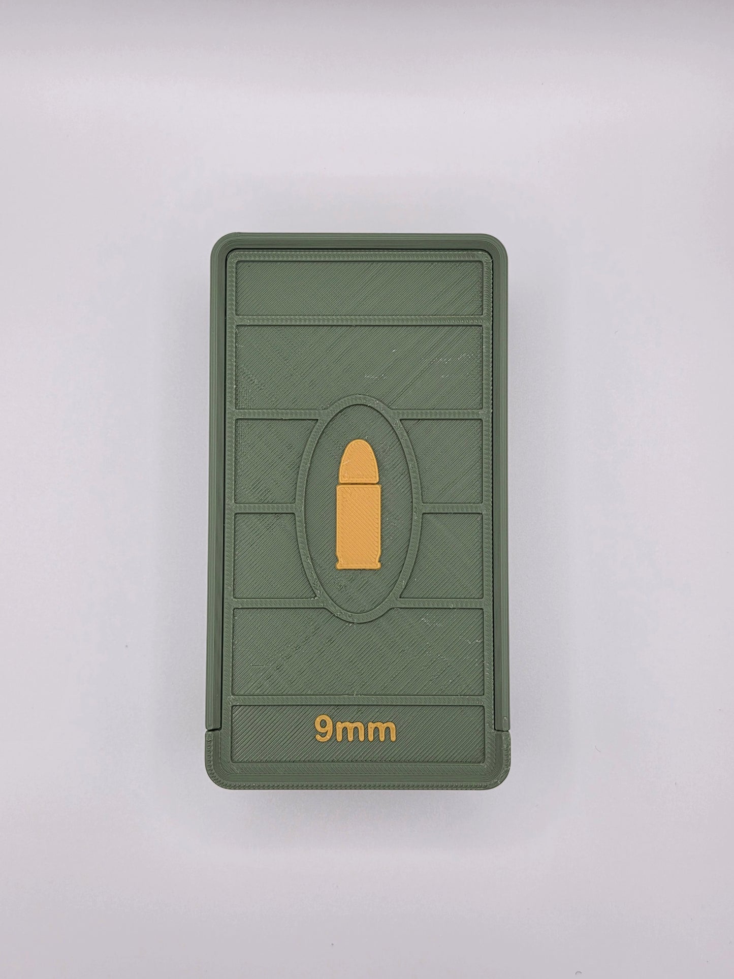 9mm Ammo Storage Box – 50 Round Sliding-Lid Case