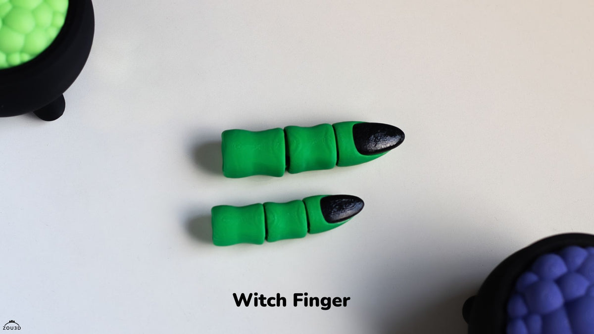 Witch Finger - 3D printed collectible figure, design by ZOU3D
