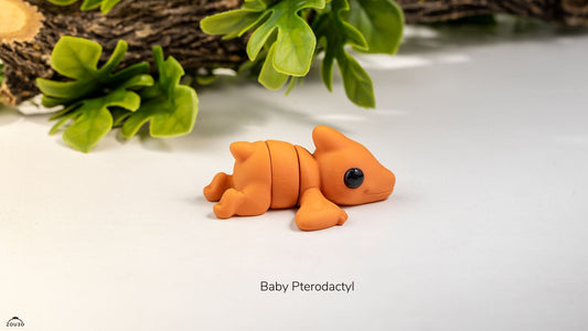 Baby Pterodactyl - 3D printed collectible figure, design by ZOU3D