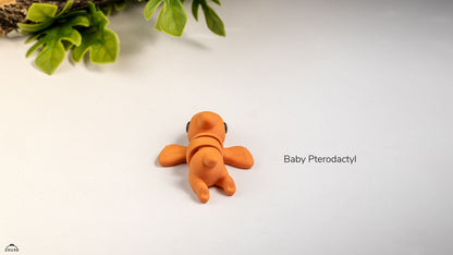 Baby Pterodactyl - 3D printed collectible figure by ZOU3D, view 4