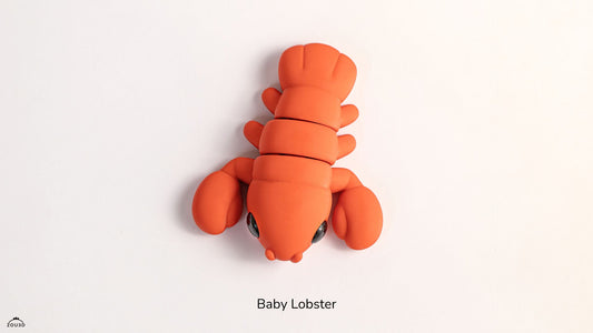 Baby Lobster - 3D printed collectible figure, design by ZOU3D