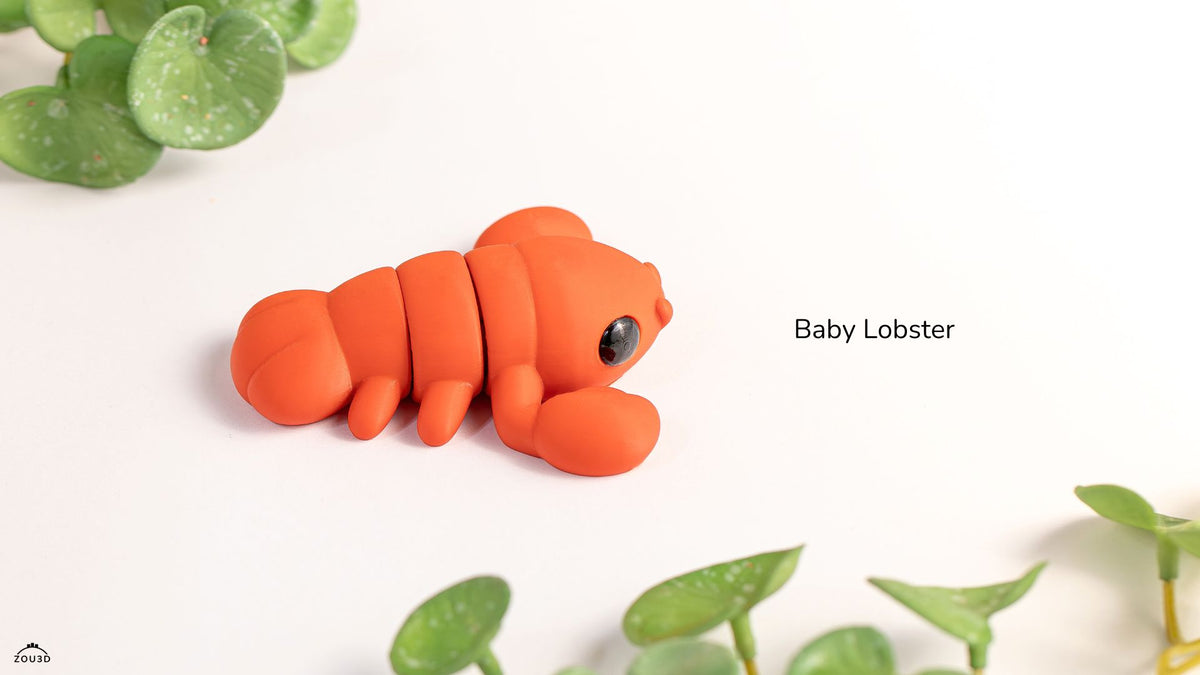 Baby Lobster - 3D printed collectible figure by ZOU3D, view 2