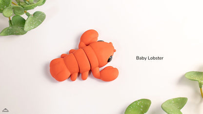 Baby Lobster - 3D printed collectible figure by ZOU3D, view 3