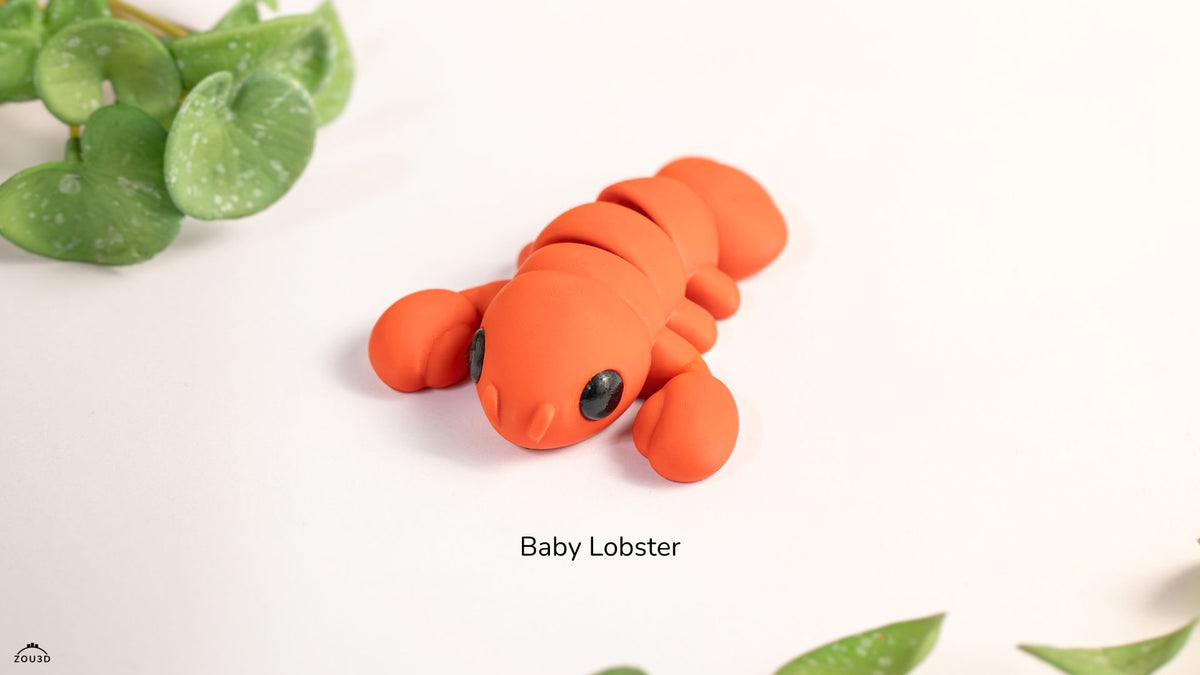 Baby Lobster - 3D printed collectible figure by ZOU3D, view 4