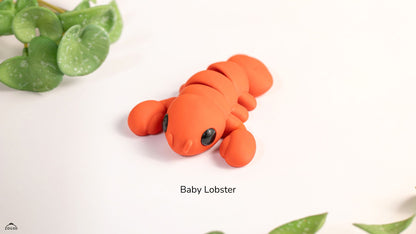 Baby Lobster - 3D printed collectible figure by ZOU3D, view 4