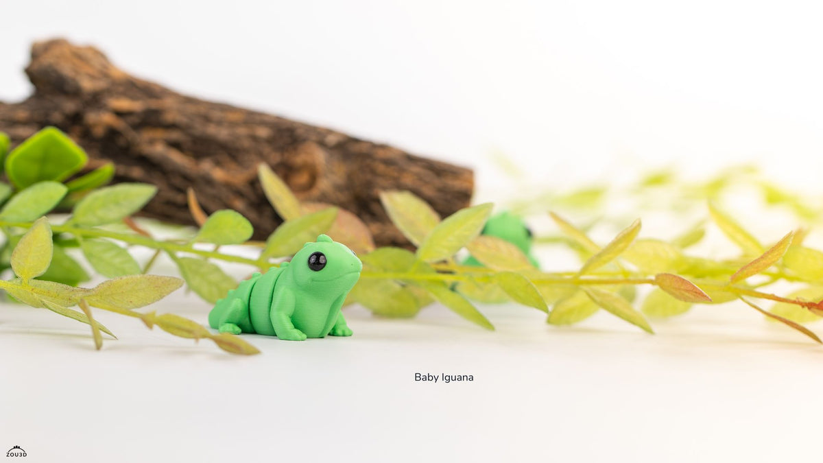 Baby Iguana - 3D printed collectible figure by ZOU3D, view 5