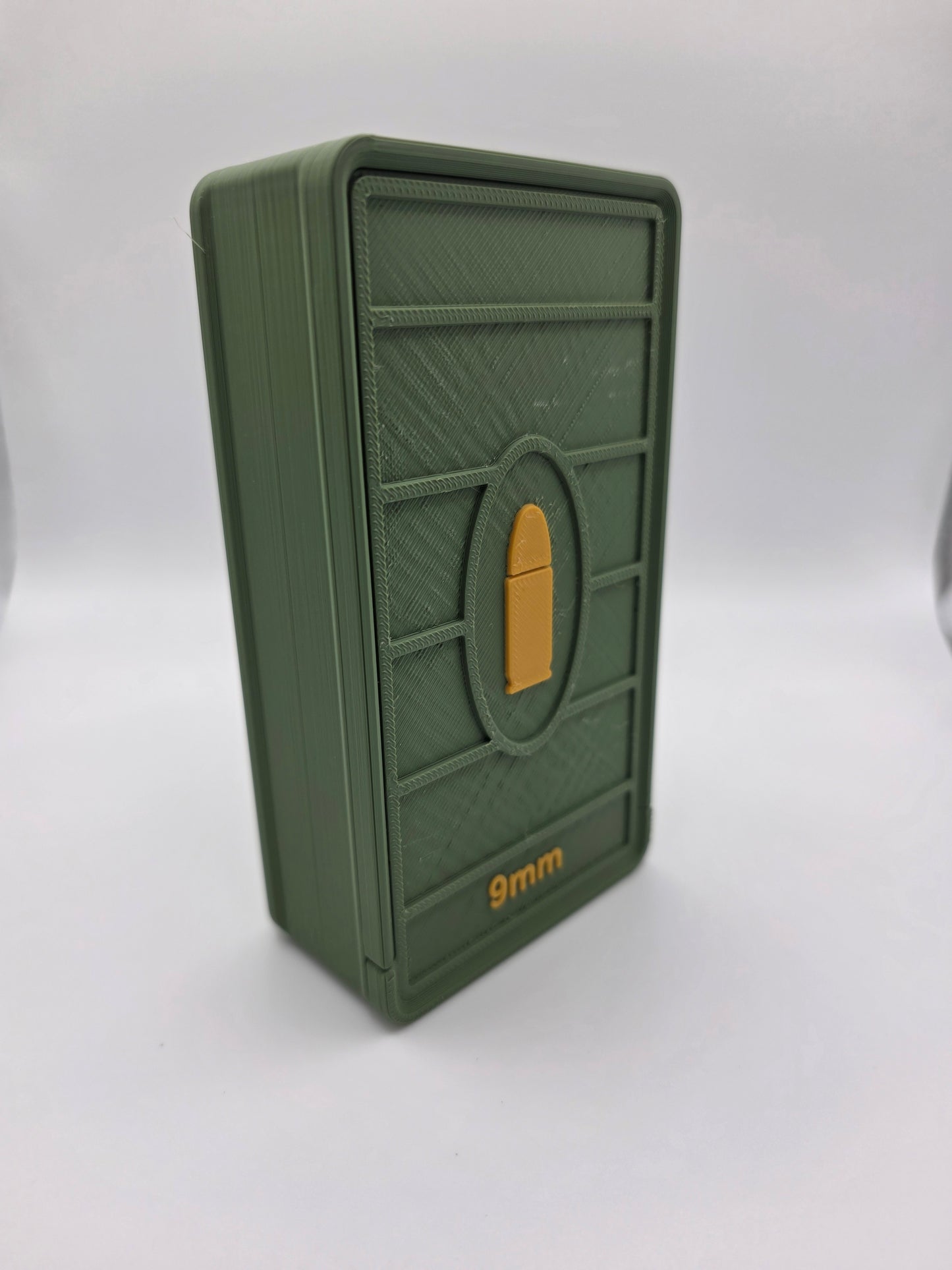 9mm Ammo Storage Box – 50 Round Sliding-Lid Case