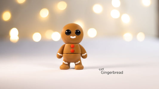 Tiny Gingerbread - 3D printed collectible figure, design by ZOU3D