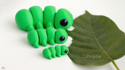 Baby Caterpillar - 3D printed collectible figure by ZOU3D, view 2