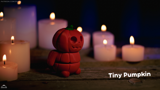 Tiny Pumpkin - 3D printed collectible figure by ZOU3D, view 2