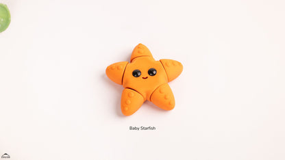 Baby StarFish - 3D printed collectible figure, design by ZOU3D