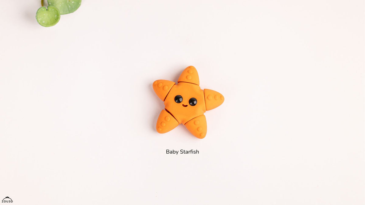 Baby StarFish - 3D printed collectible figure by ZOU3D, view 2