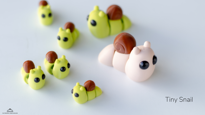 Tiny Snail - 3D printed collectible figure, design by ZOU3D